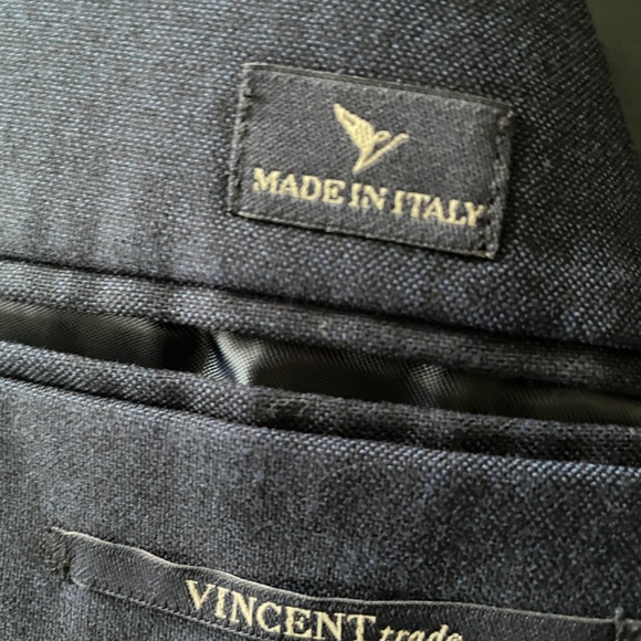 Italian navy suit made in Italy size 36 US Jacket and Pants - Picture 7 of 8